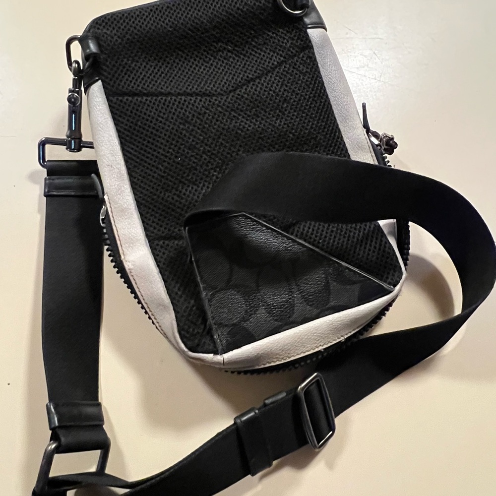 Coach Brown and Black Men's Crossbody Bag - Picture 13 of 14
